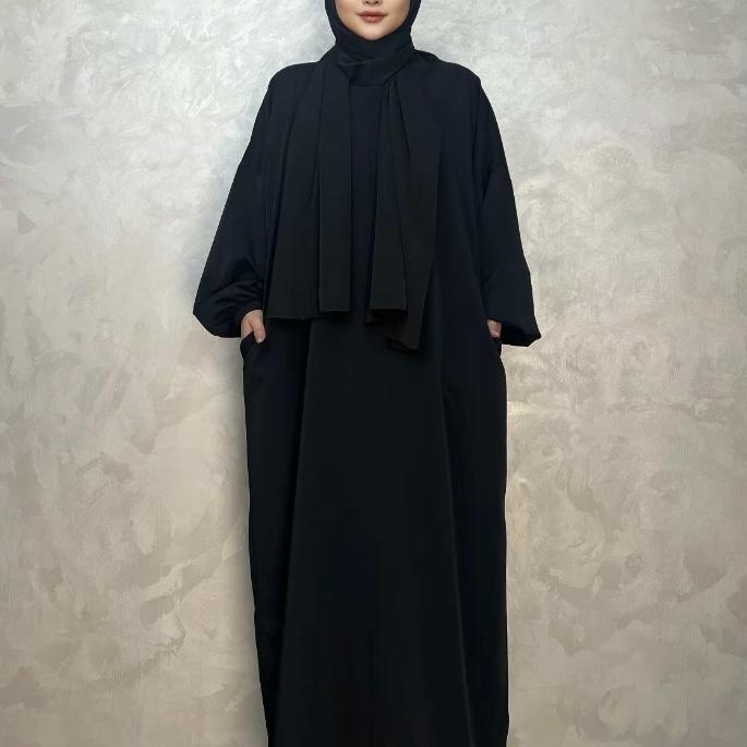 #LY38 Hooded abaya, abaya with scarf, Maxi dress, muslim long women dress