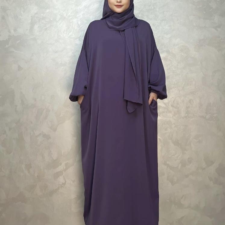 #LY38 Hooded abaya, abaya with scarf, Maxi dress, muslim long women dress