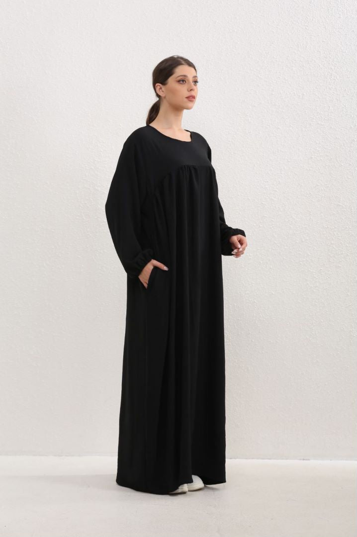 #LY30 Crepe abaya ,maxi dress loose-fitting arabic clothing muslim dress A-Line Plain