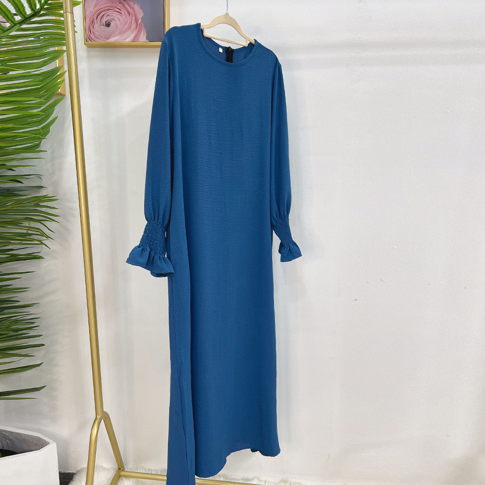 #LY25 Crepe simple dress  maxi dress modest fashion muslim long women dress