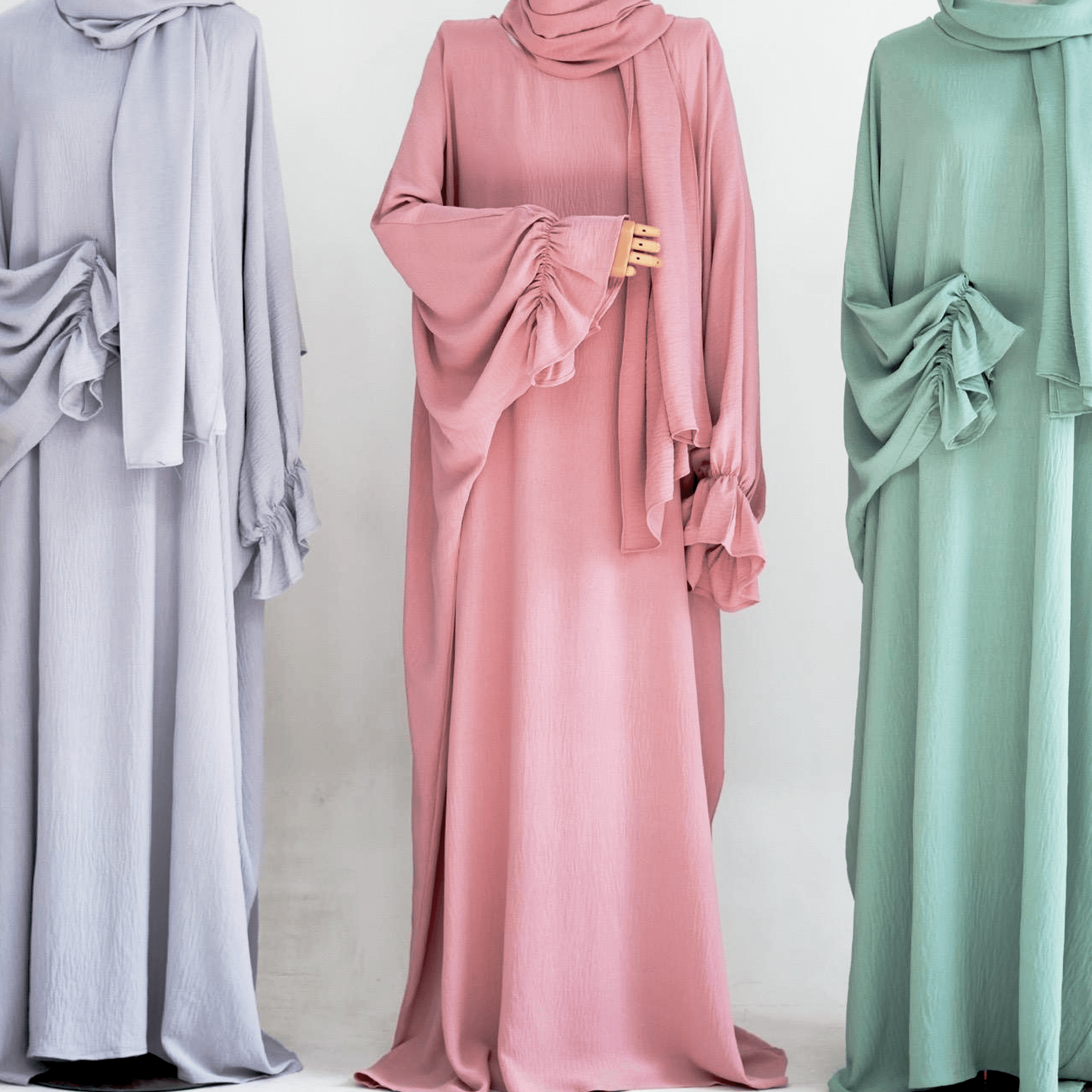 #LY24 Latest model Crepe abaya ,maxi dress loose-fitting arabic clothing muslim dress Butterfly abaya with hijab