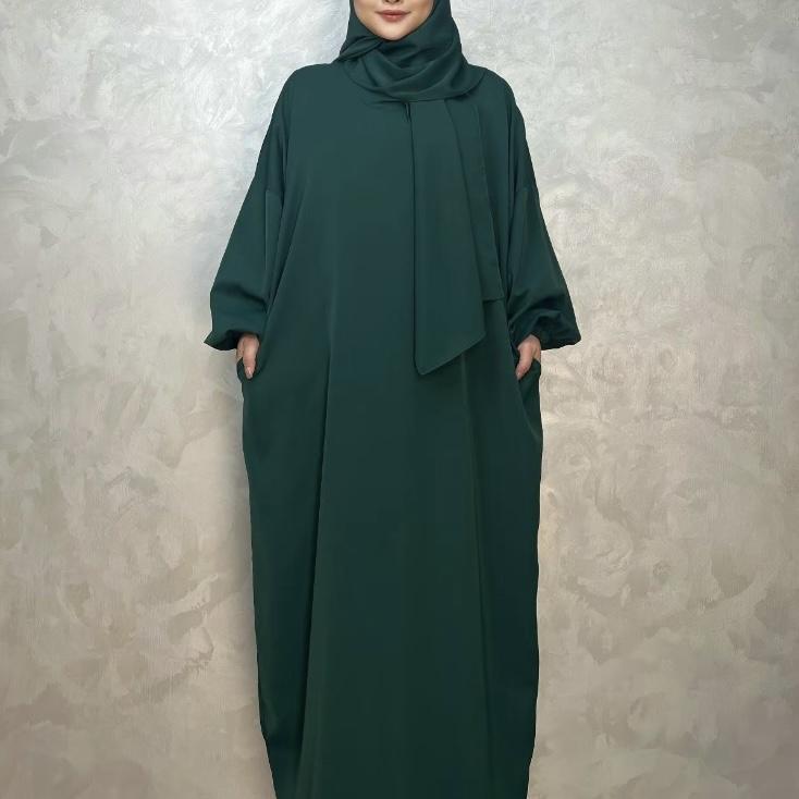 #LY38 Hooded abaya, abaya with scarf, Maxi dress, muslim long women dress