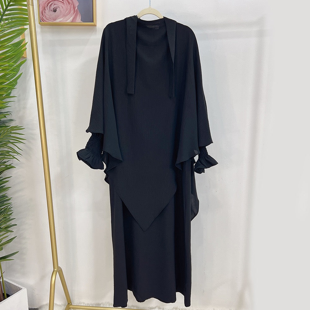 #LY25 Crepe simple dress  maxi dress modest fashion muslim long women dress