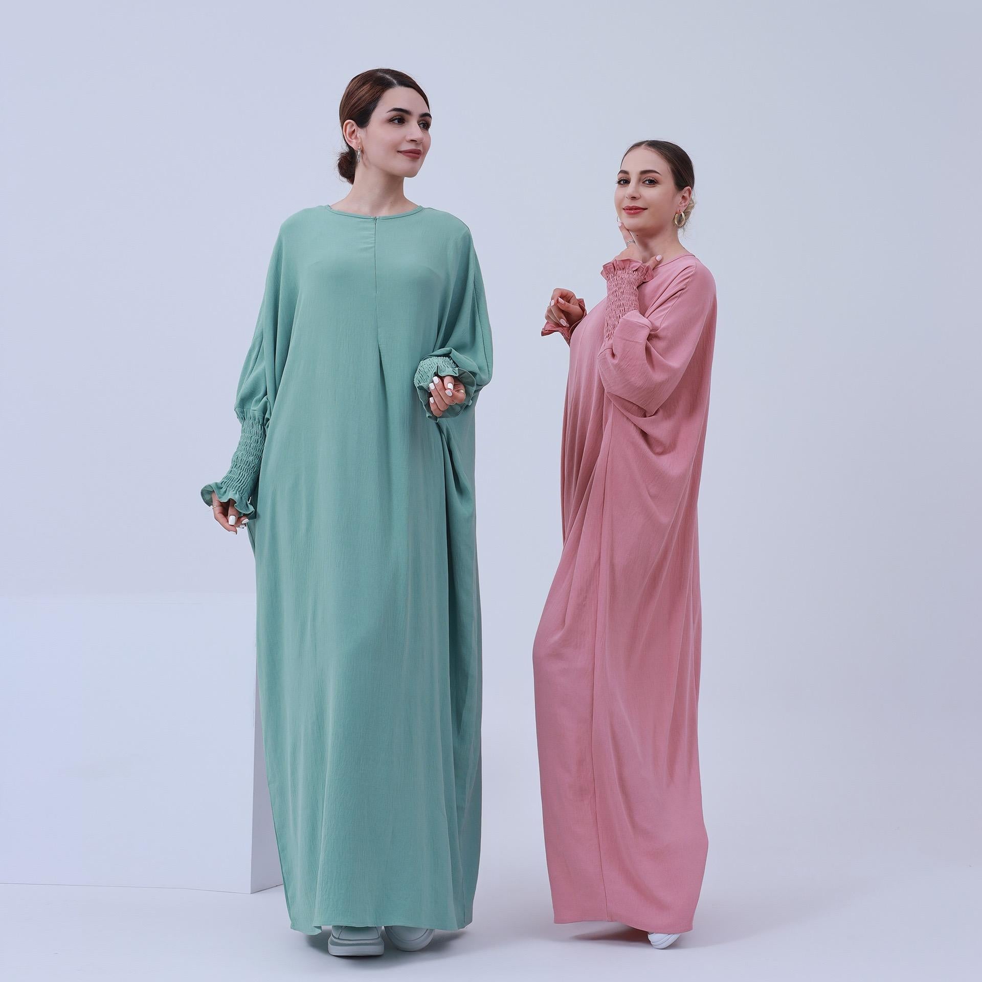 #LY43[Ramadan promotion] Latest model Butterfly abaya crepe abaya  simple dress maxi dress muslim long women dress prayer dress