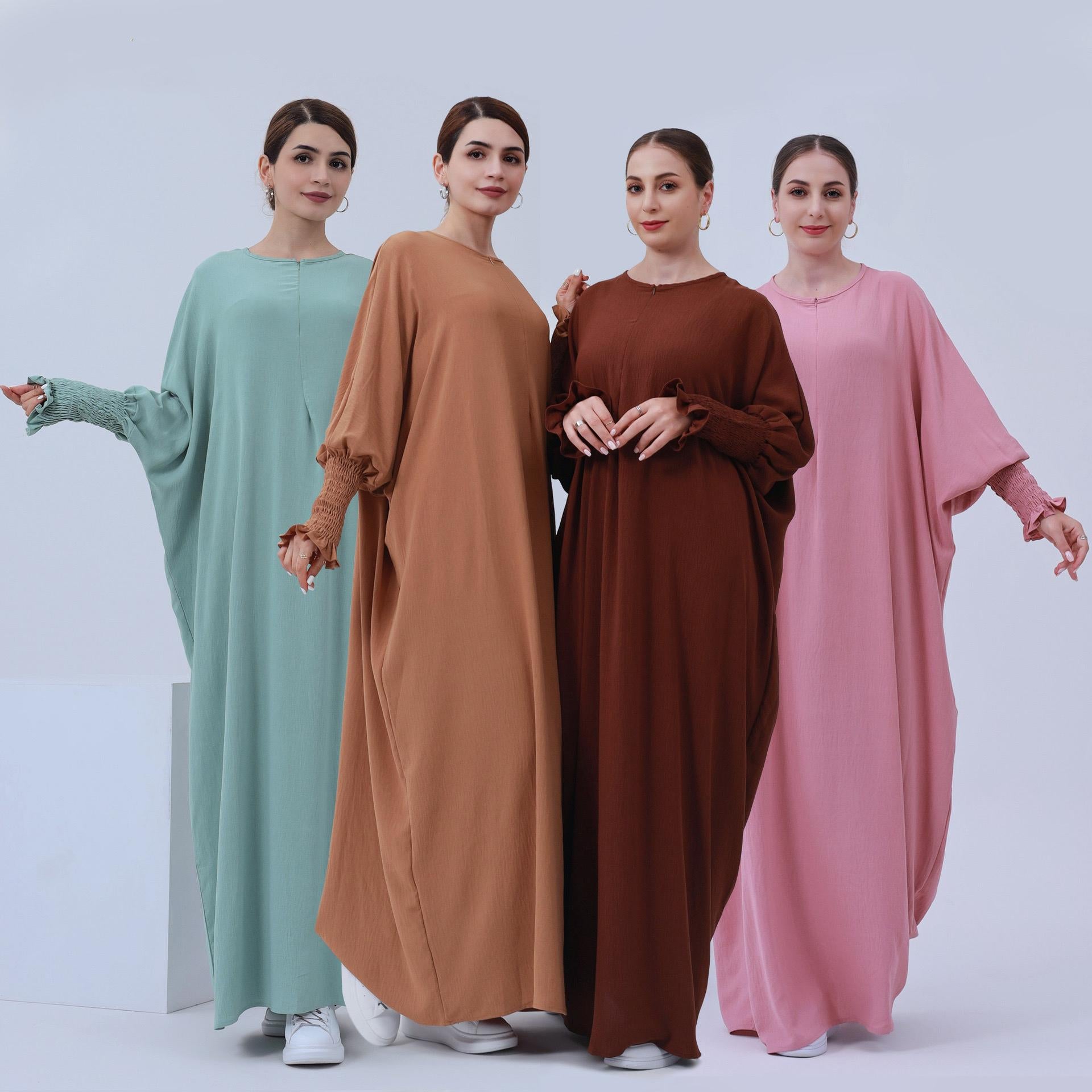 #LY43[Ramadan promotion] Latest model Butterfly abaya crepe abaya  simple dress maxi dress muslim long women dress prayer dress