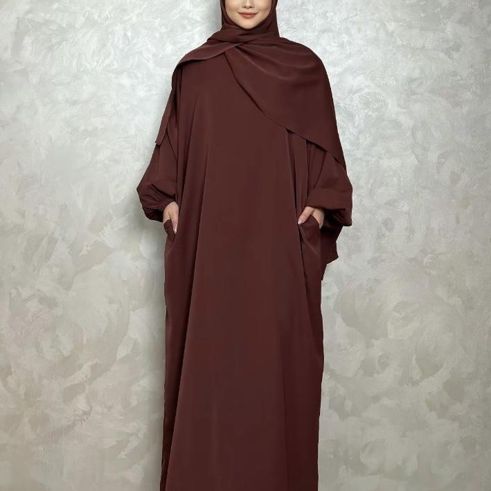 #LY38 Hooded abaya, abaya with scarf, Maxi dress, muslim long women dress