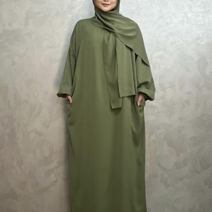 #LY38 Hooded abaya, abaya with scarf, Maxi dress, muslim long women dress