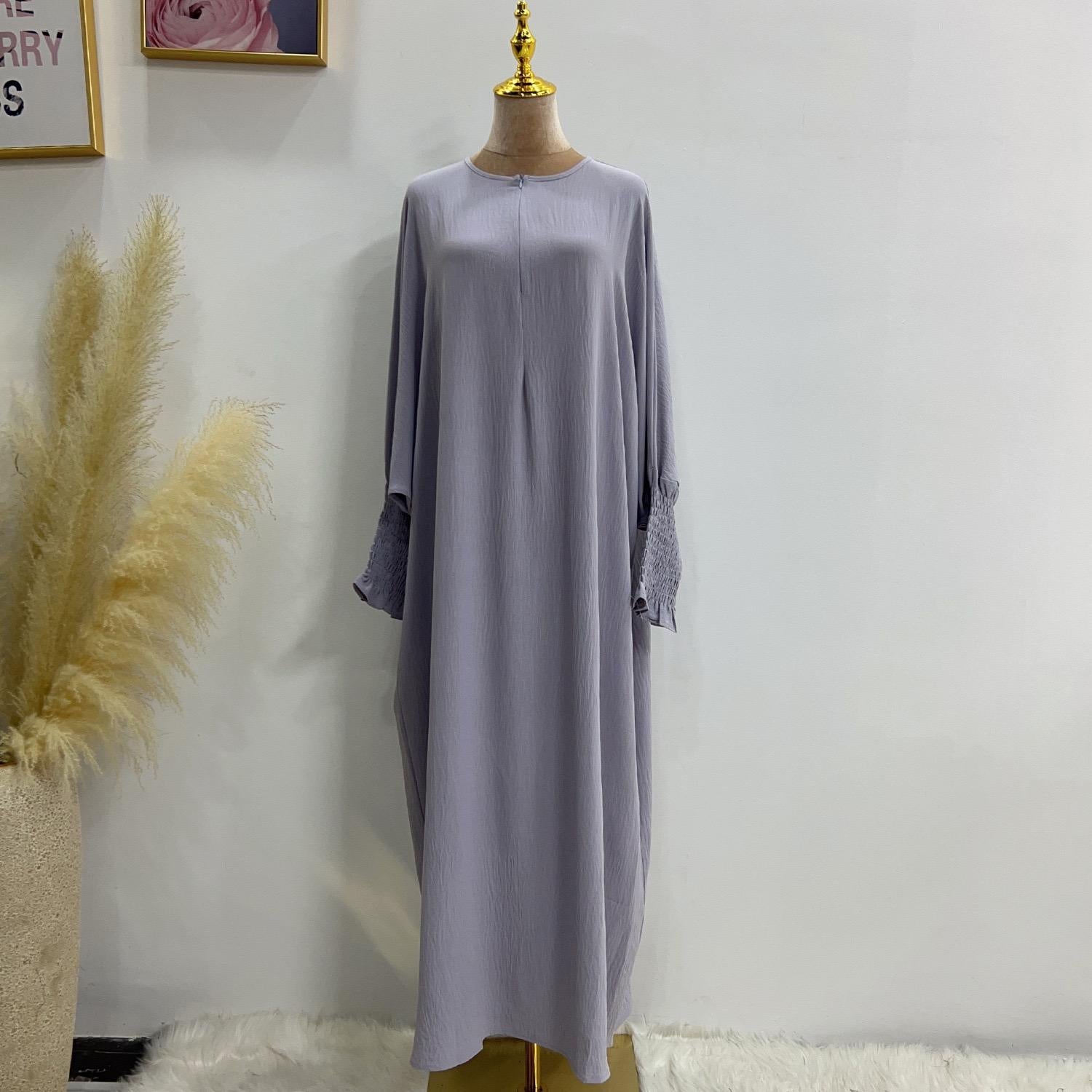 #LY43[Ramadan promotion] Latest model Butterfly abaya crepe abaya  simple dress maxi dress muslim long women dress prayer dress