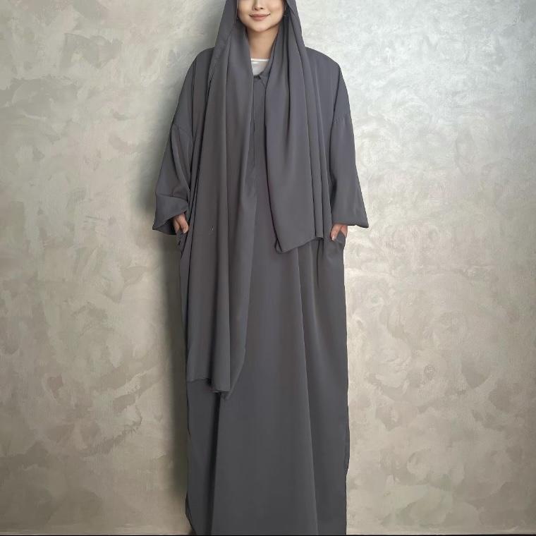 #LY38 Hooded abaya, abaya with scarf, Maxi dress, muslim long women dress