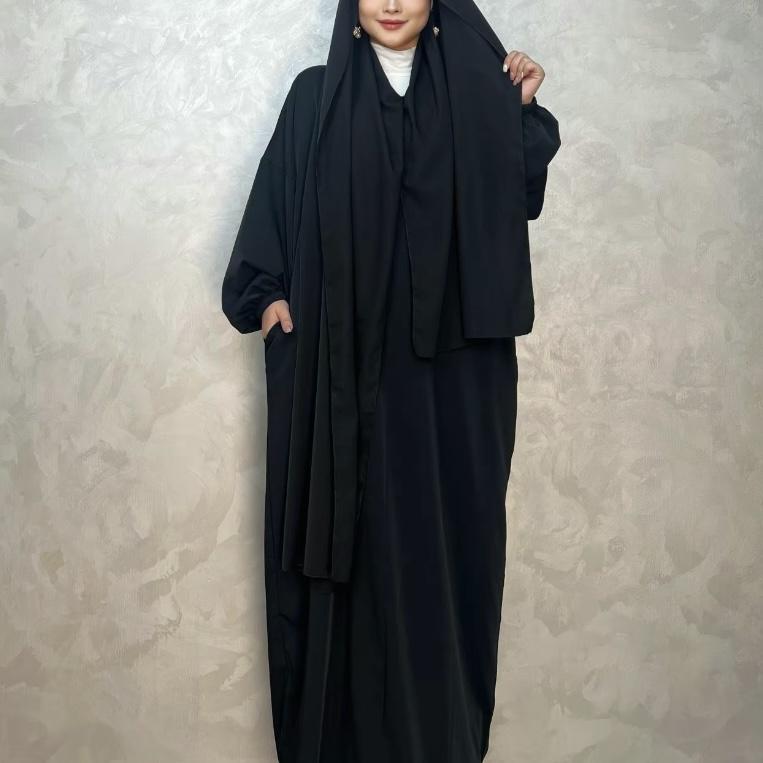 #LY38 Hooded abaya, abaya with scarf, Maxi dress, muslim long women dress