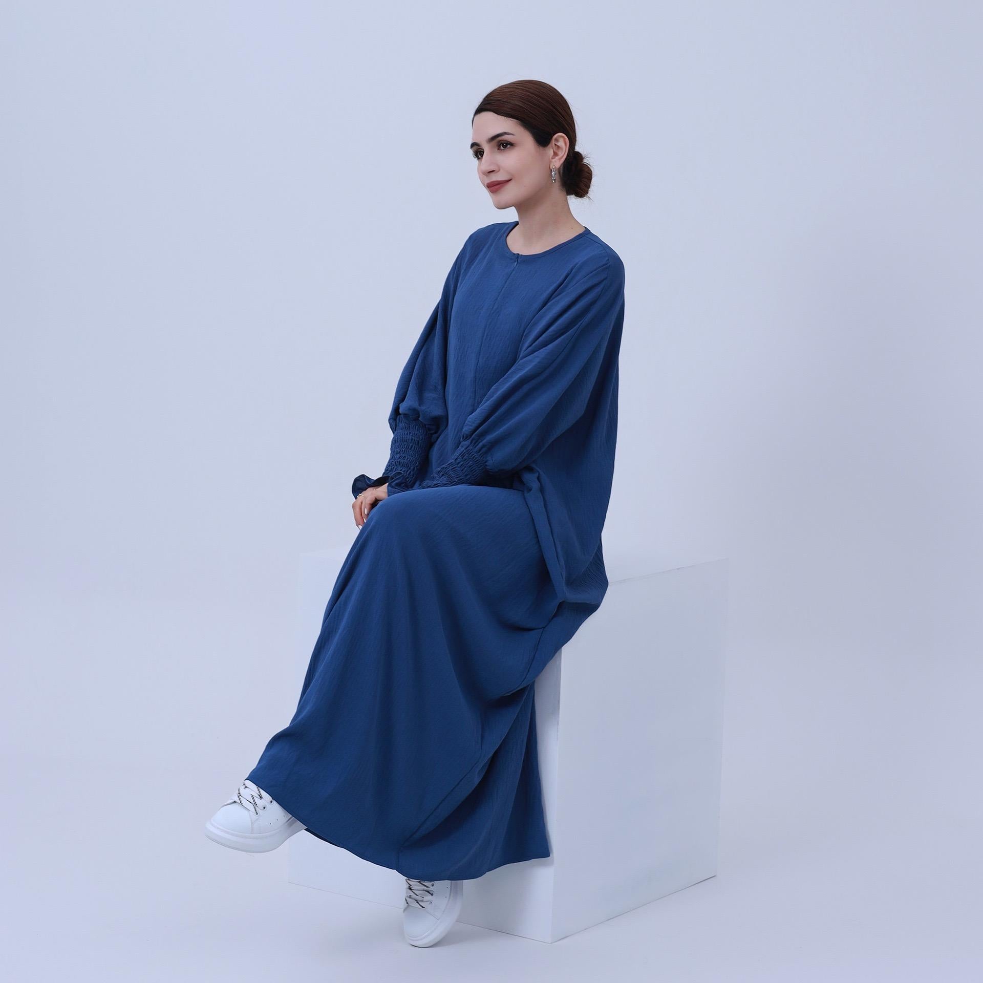 #LY43[Ramadan promotion] Latest model Butterfly abaya crepe abaya  simple dress maxi dress muslim long women dress prayer dress