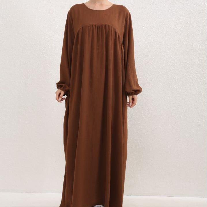 #LY30 Crepe abaya ,maxi dress loose-fitting arabic clothing muslim dress A-Line Plain