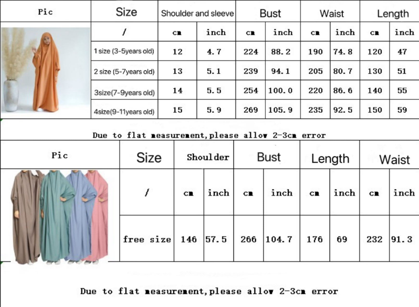 #LY29 One piece jilbab silk abaya with hijab mother and kids maxi dress muslim dress praying clothing kids dress