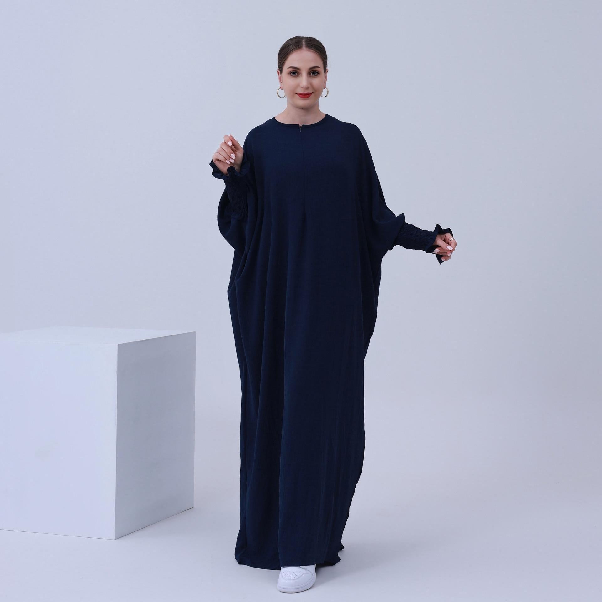 #LY43[Ramadan promotion] Latest model Butterfly abaya crepe abaya  simple dress maxi dress muslim long women dress prayer dress